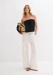 Pantalon large et fluide à poches cargo, bonprix