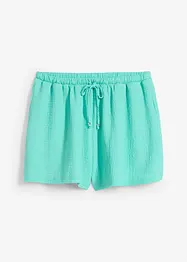 Short en crêpe texturé avec taille élastiquée, bonprix