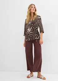 Kimono-Bluse in Leinenoptik, bonprix