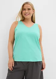 Lot de 2 débardeurs 100% coton, bonprix