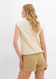 Shirt mit elastischem Bündchen, bonprix