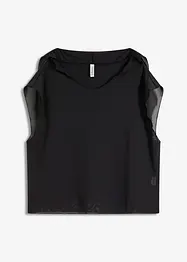 Transparentes Strandhirt mit Kapuze, bonprix