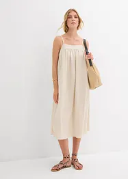 Robe à fines bretelles en viscose mélangée, bonprix