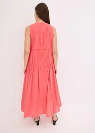 Maxikleid mit Raffungen aus Baumwolle, bonprix