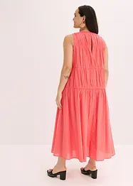 Robe longue en coton avec fronces, bonprix