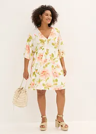 bedrucktes Tunika-Kleid aus fließender Viskose, bonprix