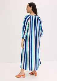 gestreiftes Kaftan-Kleid aus strukturierter Viskose, bonprix
