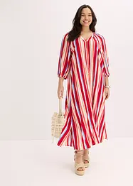 Robe caftan rayée en viscose texturée, bonprix