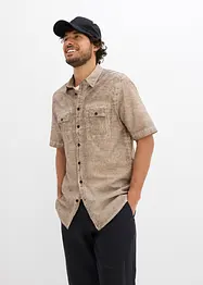 Chemise manches courtes aspect délavé, bonprix