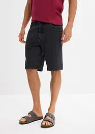 Bermuda en jean avec taille élastiquée sur les côtés, Classic Fit, bonprix