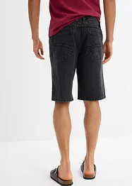 Bermuda en jean avec taille élastiquée sur les côtés, Classic Fit, bonprix