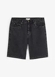 Bermuda en jean avec taille élastiquée sur les côtés, Classic Fit, bonprix