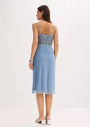 Midikleid mit Faltenrock und Paillettenstickerei, bonprix