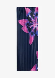 Bandeau-Kleid aus glänzendem Satin mit Plisse, bonprix