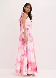 One-Shoulder-Kleid aus glänzendem Satin, bonprix