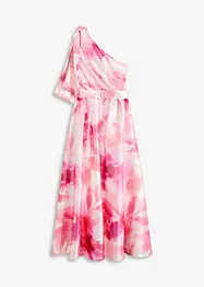 One-Shoulder-Kleid aus glänzendem Satin, bonprix
