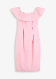 Carmen-Kleid aus glänzendem Jacquard, bonprix