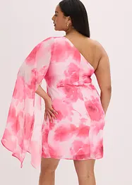One-Shoulder-Kleid aus feinem Chiffon, bonprix