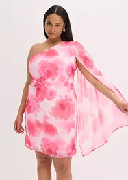 One-Shoulder-Kleid aus feinem Chiffon, bonprix