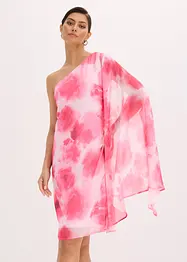 One-Shoulder-Kleid aus feinem Chiffon, bonprix