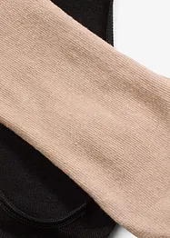 Lot de 6 paires de protèges-pied en coton mélangé, avec bande silicone, pour ballerines, bonprix