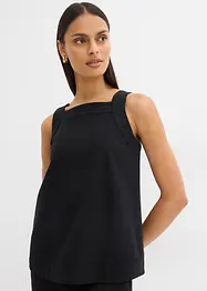 Top sans manches en viscose mélangée, à nouer dans le dos, bonprix