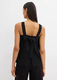 Top sans manches en viscose mélangée, à nouer dans le dos, bonprix