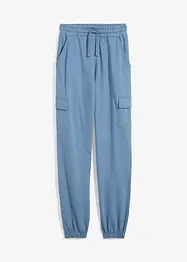 Jogginghose mit Cargotaschen aus reiner Bio-Baumwolle, bonprix