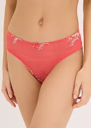Lot de 2 slips brésiliens à dentelle multicolore, bonprix