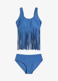 Tankini (ens. 2 pces) à franges, bonprix