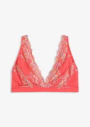 Soutien-gorge bralette sans armatures avec une dentelle multicolore, bonprix