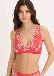 Soutien-gorge bralette sans armatures avec une dentelle multicolore, bonprix