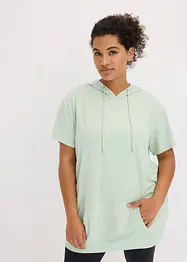 T-shirt de sport oversize avec capuche, séchage rapide, bonprix