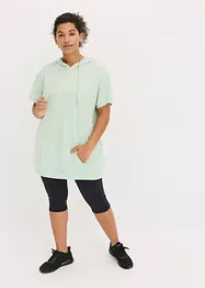 T-shirt de sport oversize avec capuche, séchage rapide, bonprix