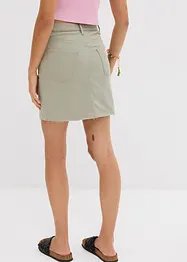 Mini-jupe en coton extensible, bonprix