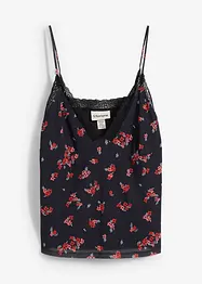 Spaghettiträger-Top aus Mesh, bonprix