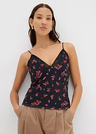 Spaghettiträger-Top aus Mesh, bonprix