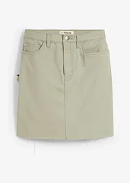 Mini-jupe en coton extensible, bonprix