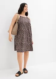 Robe à imprimé léopard 100% coton, bonprix
