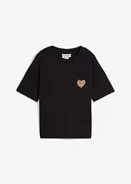 T-shirt raccourci à épaules descendues, bonprix