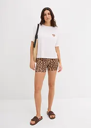 Verkürztes Shirt mit überschnittener Schulter, bonprix