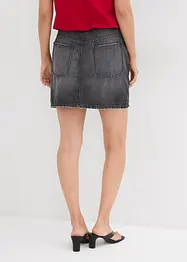 Jeansrock mit asymmetrischem Bund, bonprix