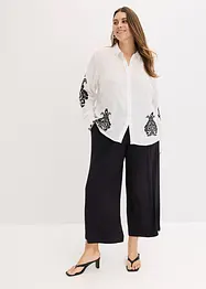 Chemisier brodé en viscose mélangée, bonprix