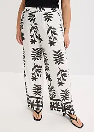 Pantalon imprimé en viscose fluide, bonprix