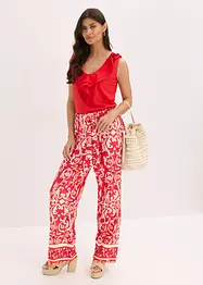Pantalon en jersey viscose imprimé, bonprix