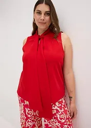 Top avec col à lavallière, bonprix