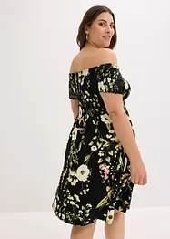 Robe col Bardot en jersey viscose, bonprix