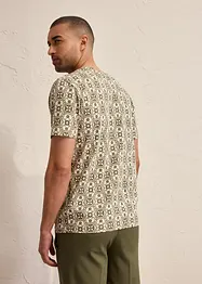 T-shirt col tunisien 100% coton, bonprix