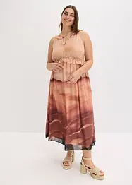 Robe imprimée en crêpe, bonprix