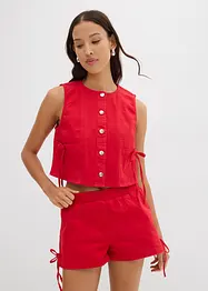 Gilet sans manches en twill de coton extensible, bonprix